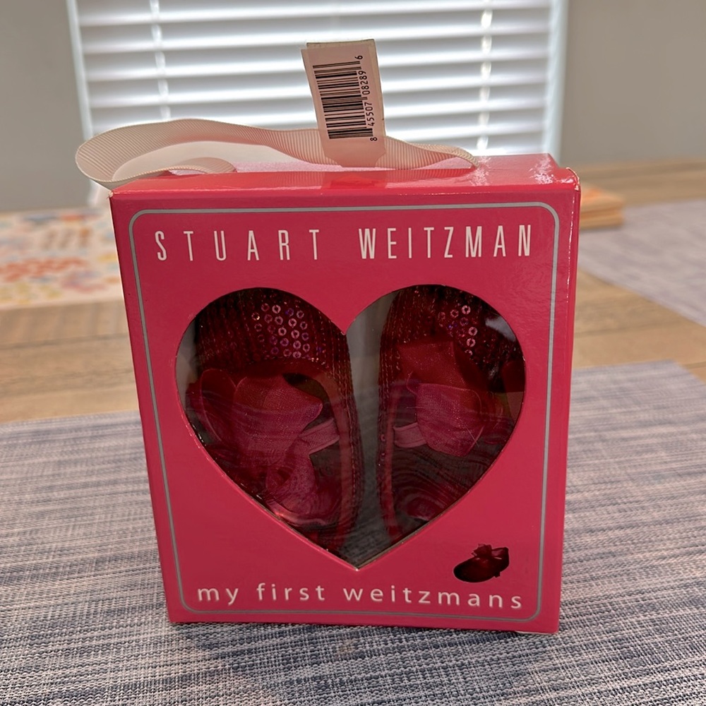 My first Stuart Weitzman baby shoes size 2 (3-6 mos)